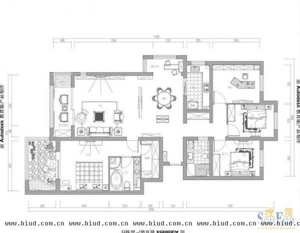 正邦嘉园-三居室-160平米-装修设计