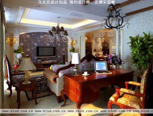 中国铁建青秀城-五居室-245平米-装修设计