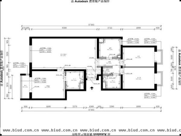 华纺易城-三居室-140平米-装修设计