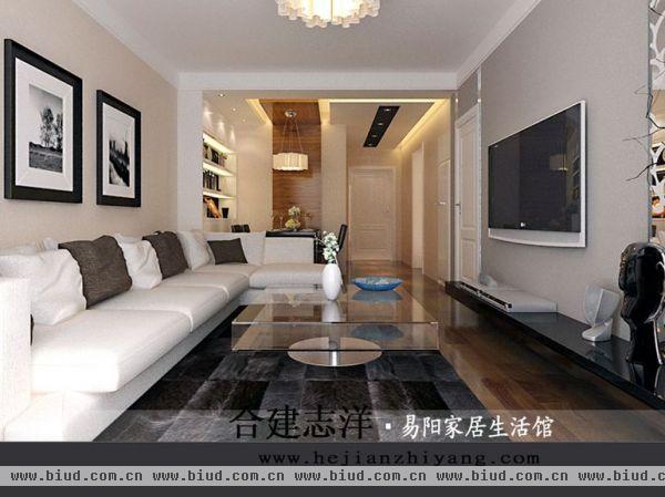京汉君庭-二居室-83平米-装修设计