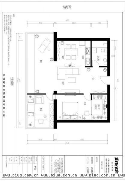安慧北里安园-二居室-105平米-装修设计
