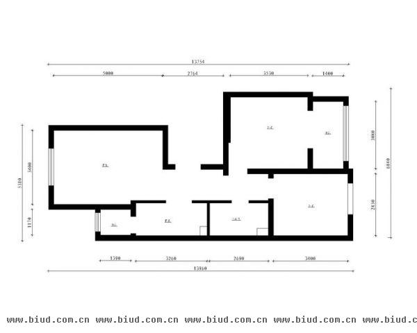 八家嘉苑-二居室-94平米-装修设计