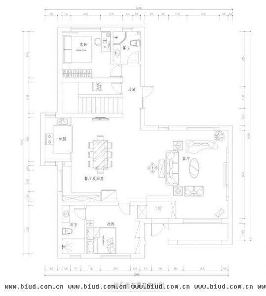 丹佛尔湾滨水别墅-别墅-160平米-装修设计