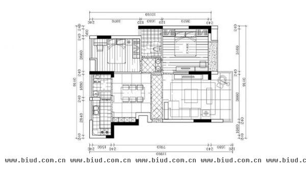 盛世华章-二居室-93平米-装修设计