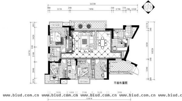 新城新世界-四居室-168平米-装修设计