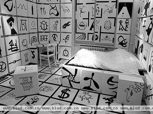 拼图的卧室，每一张图都有着不同的含义~把它们组合，代表了世界。