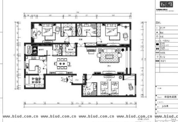 上林世家-五居室-209平米-装修设计