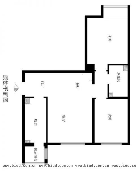 八家嘉苑-二居室-93平米-装修设计