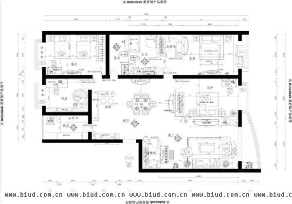 远大园三区-四居室-150平米-装修设计