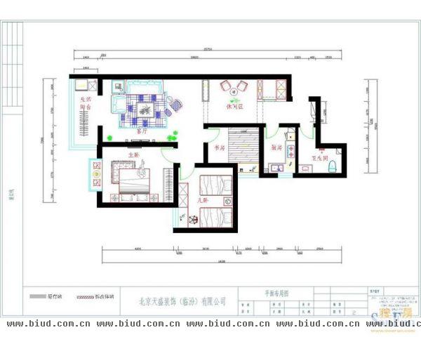 金融街·金色漫香苑-三居室-110平米-装修设计