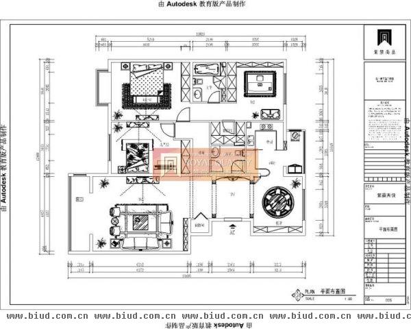 紫薇天悦-二居室-127平米-装修设计