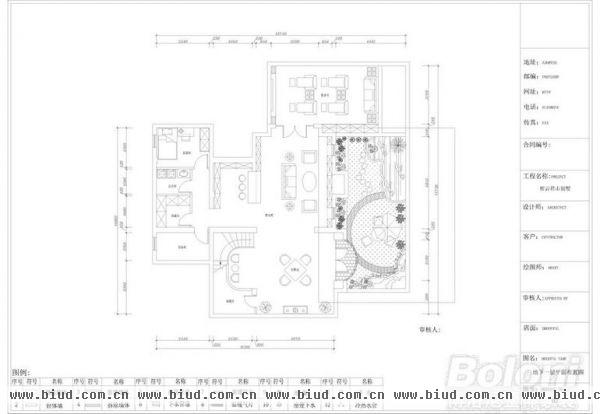 君山高尔夫别墅-六居室-350平米-装修设计