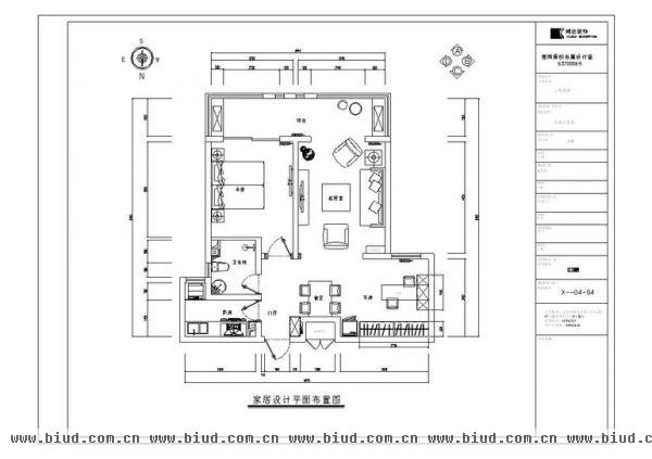 上海建筑-二居室-90平米-装修设计