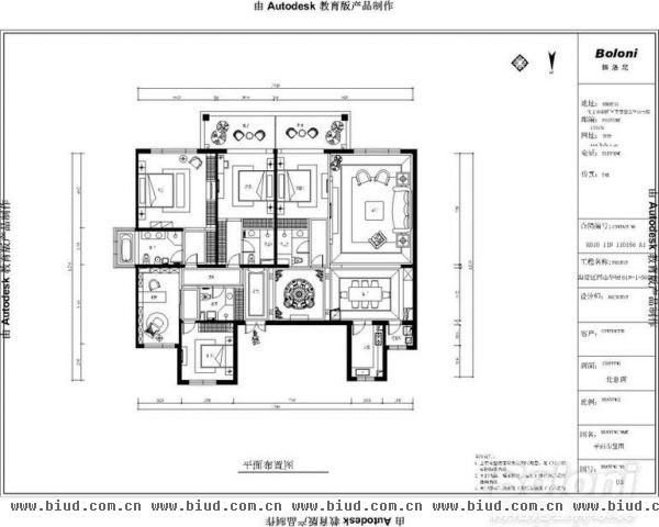 西山华府-五居室-300平米-装修设计