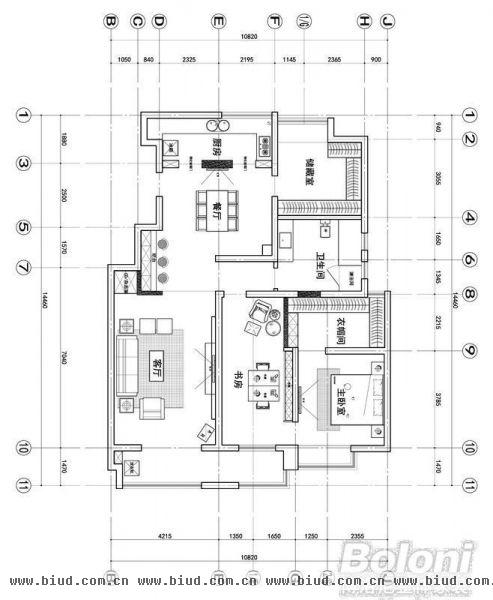 乐成公馆-四居室-170平米-装修设计