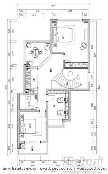 龙禧园-五居室-200平米-装修设计
