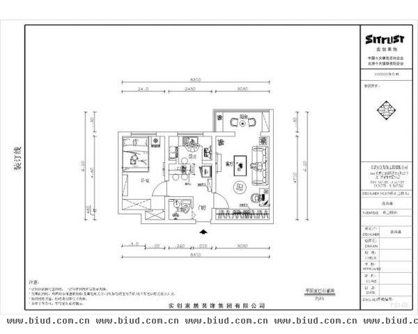 金隅丽景园-一居室-50平米-装修设计