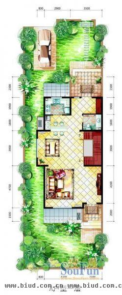 潮白河孔雀城-别墅-200平米-装修设计