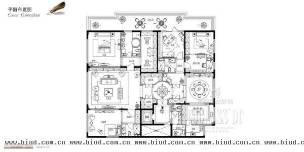 西山壹号院-五居室-450平米-装修设计