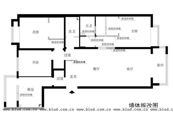 定慧寺北里-三居室-140平米-装修设计