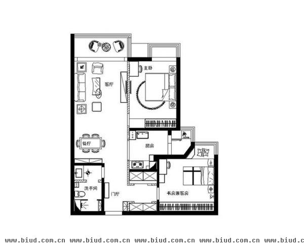 易构空间-二居室-145平米-装修设计
