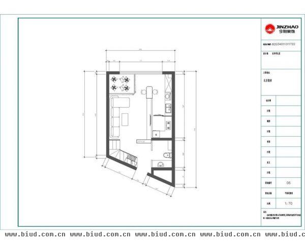 中弘北京像素-一居室-68平米-装修设计