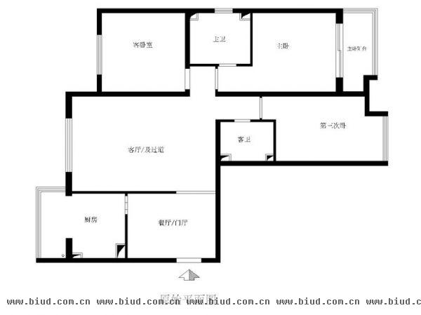 八家嘉苑-三居室-140平米-装修设计