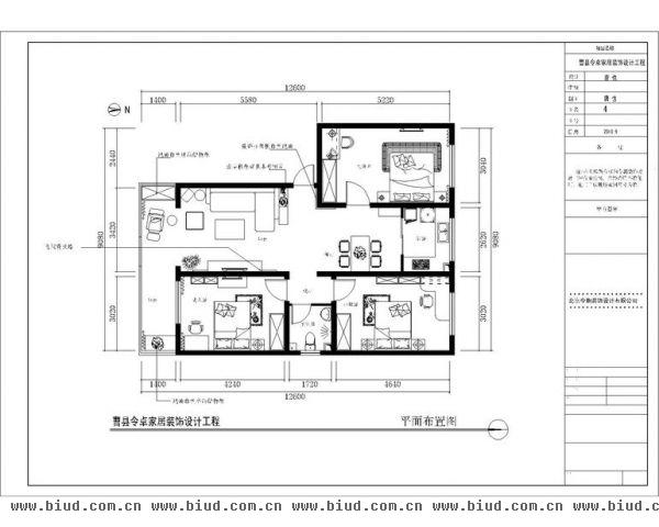 劲松二区-二居室-90平米-装修设计