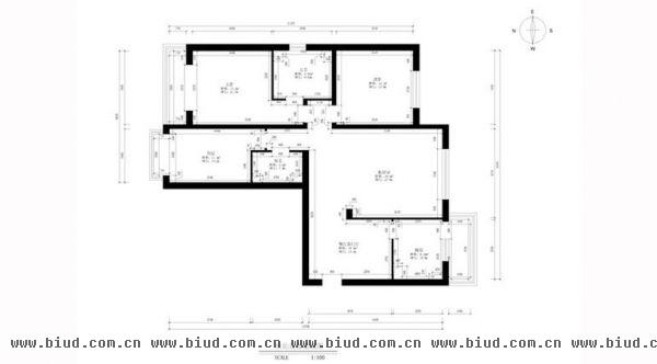 八家嘉苑-三居室-150平米-装修设计