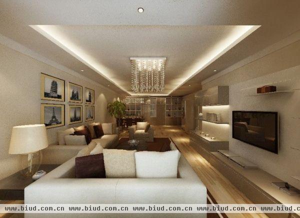 东方太阳城三期琴湖湾-三居室-153平米-装修设计