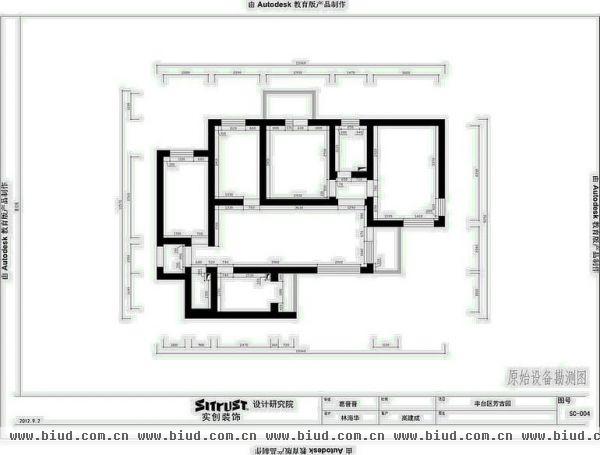清芷园-三居室-105平米-装修设计