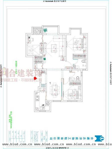 首开·熙悦山-三居室-100平米-装修设计