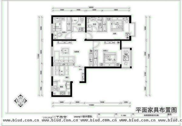 天通苑北三区-三居室-120平米-装修设计