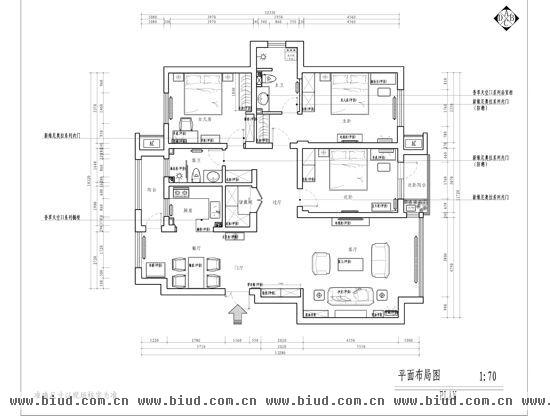 水木天成-三居室-160平米-装修设计