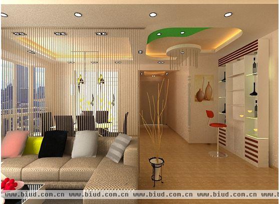 中海城-二居室-90平米-装修设计