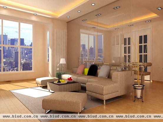中海城-二居室-90平米-装修设计