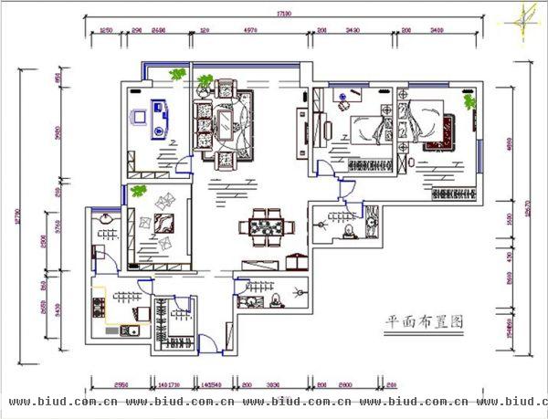 SOHO现代城-三居室-230平米-装修设计
