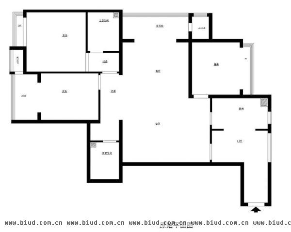 芳城园-三居室-150平米-装修设计