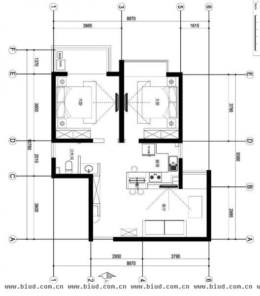 澳林春天-三居室-99平米-装修设计