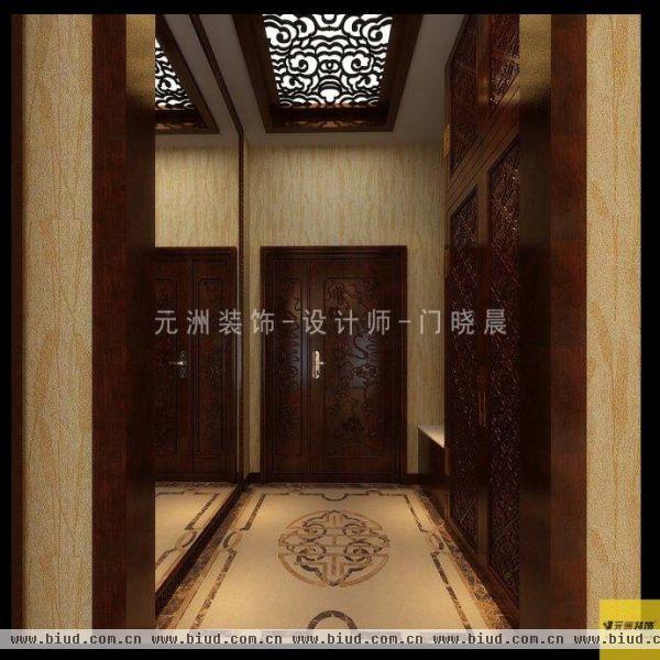 观唐中式宅院-别墅-340平米-装修设计
