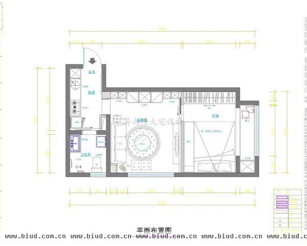 欧陆经典-一居室-60平米-装修设计