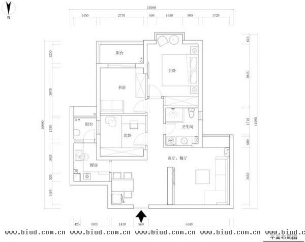 世界城米兰映象-三居室-95平米-装修设计
