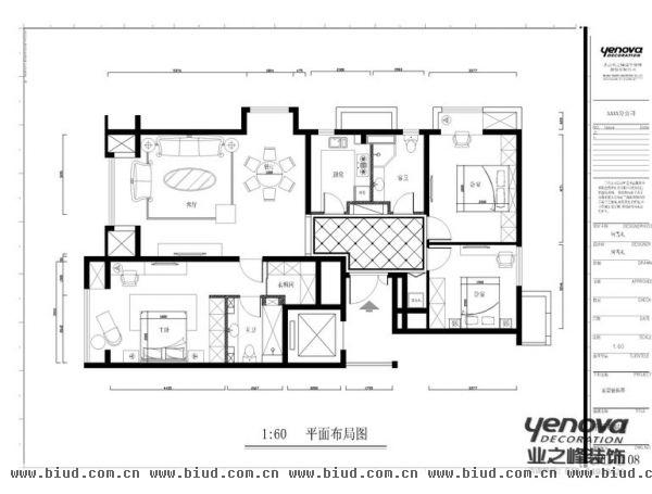 远洋东方公馆-三居室-205平米-装修设计