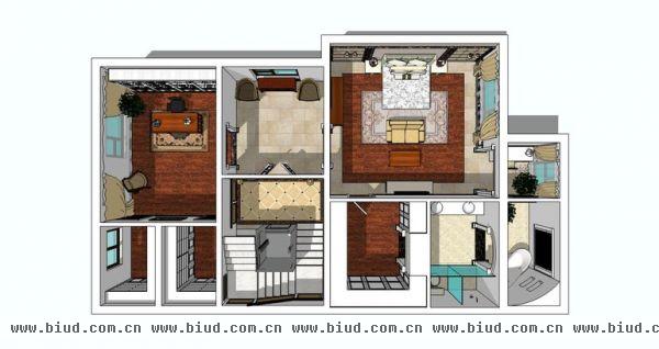 中间建筑-别墅-390平米-装修设计