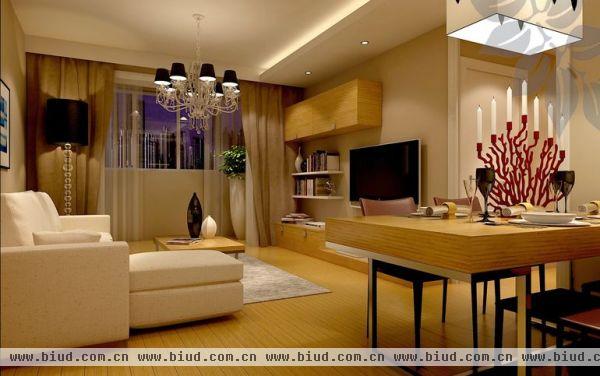 中铁国际城-二居室-90平米-装修设计