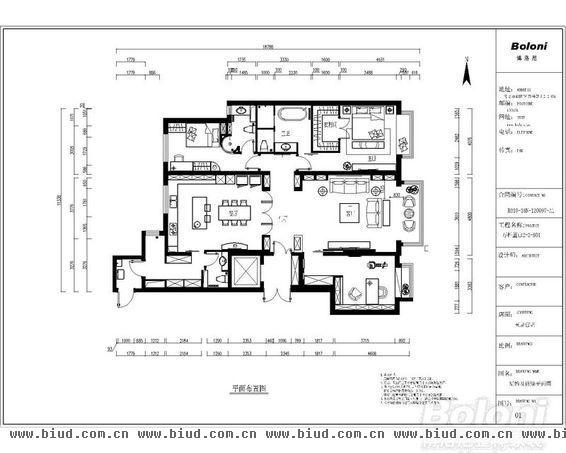中信府·世家-三居室-100平米-装修设计