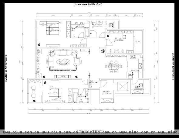 金融街·金色漫香苑-三居室-159平米-装修设计