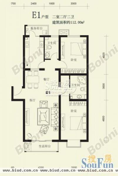 望都新地-二居室-112平米-装修设计