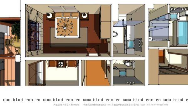 西山一号院-三居室-210平米-装修设计