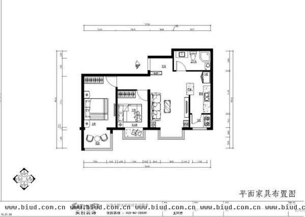 六郎庄-二居室-76平米-装修设计